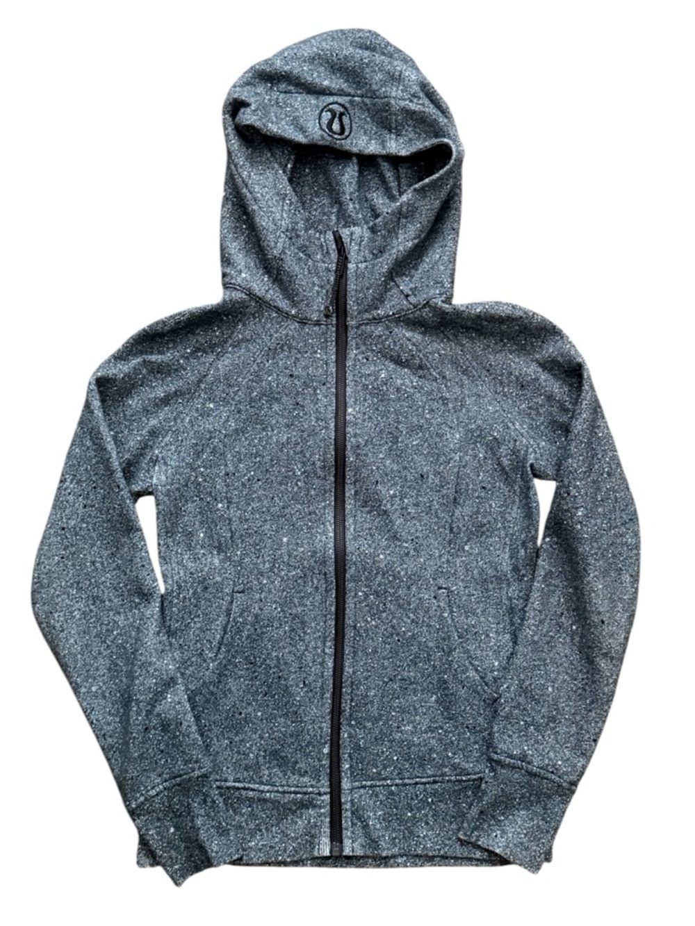 Lululemon Grey Speckled Scuba Hoodie size 6 EUC